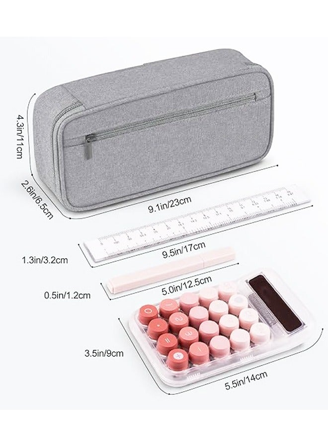 حافظة أقلام رصاص، منظم تخزين كبير للقرطاسية، أساسيات العودة إلى المدرسة، حافظة أقلام تحديد للوازم المدرسية للكلية والثانوية - Image 2